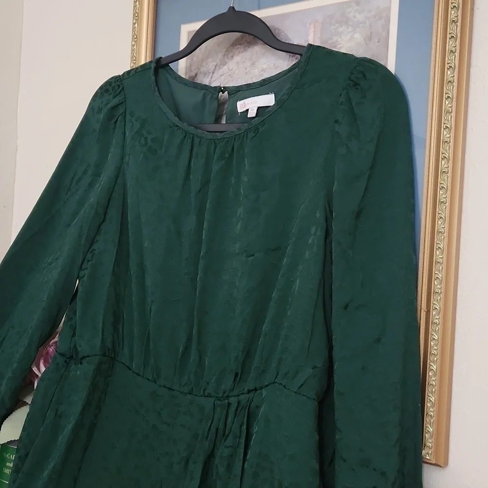 Leopard print Green Girls Dress Party Wedding Christmas Xl